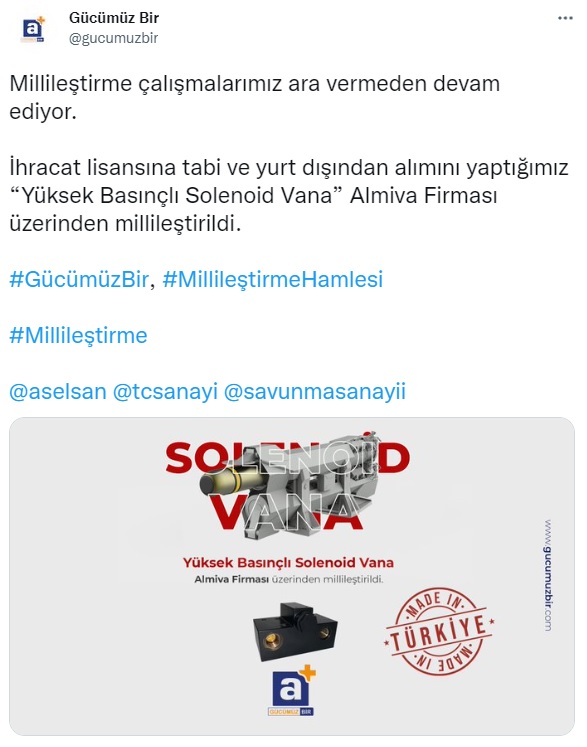 Millileştirme Çalışmalarımız